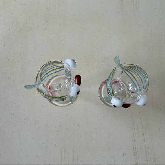 NWT Massimo Lunardon Tropical Fish Wine Glasses 🐟 - Picture 6 of 7